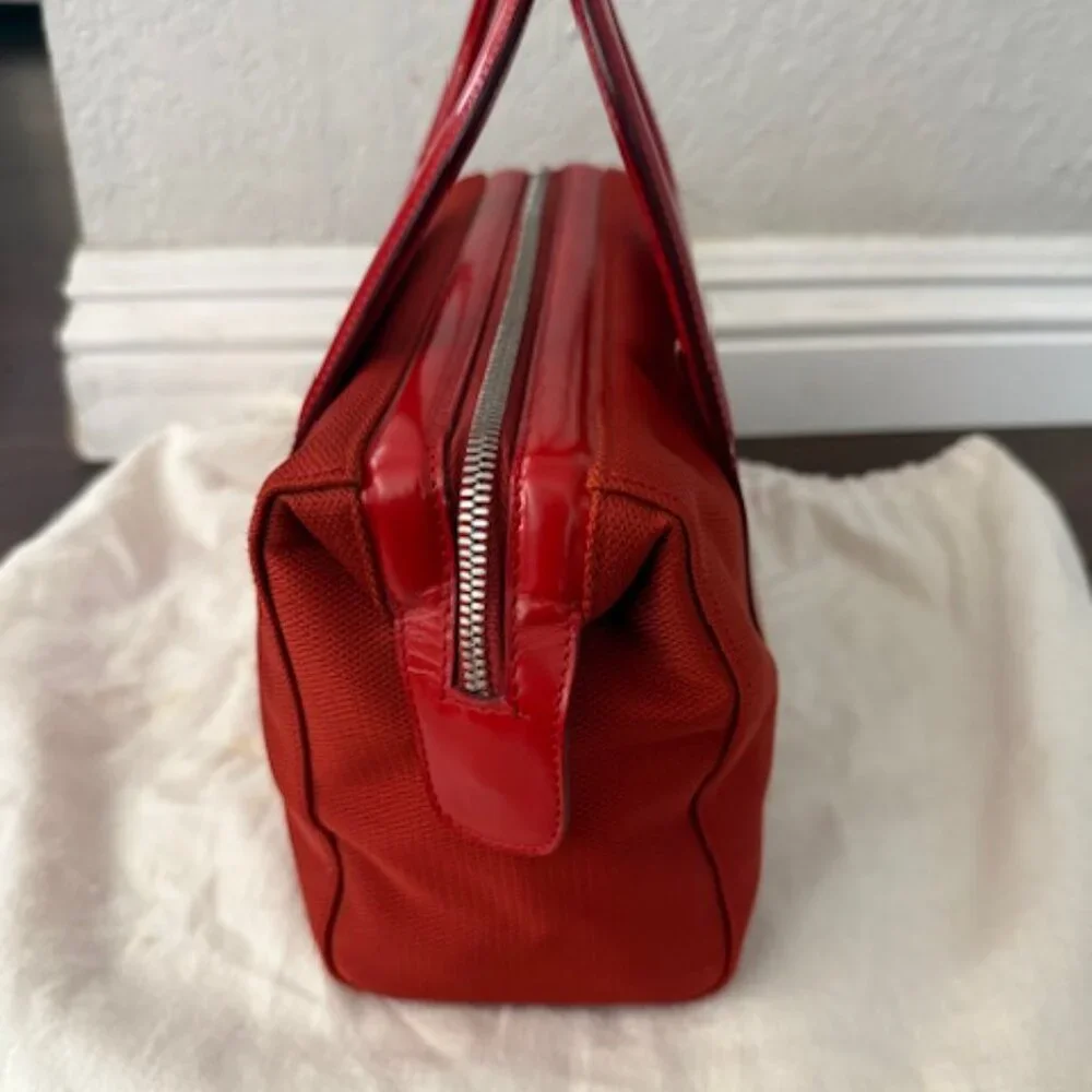 Salvatore Ferragamo Gancini Hand Shoulder Bag Leather - Red